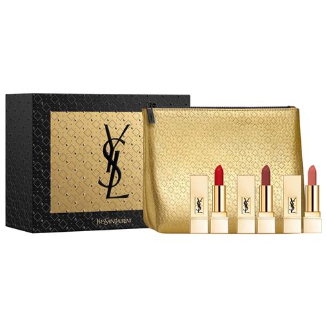 ysl mini lipstick gift set|yves saint laurent lipstick set.